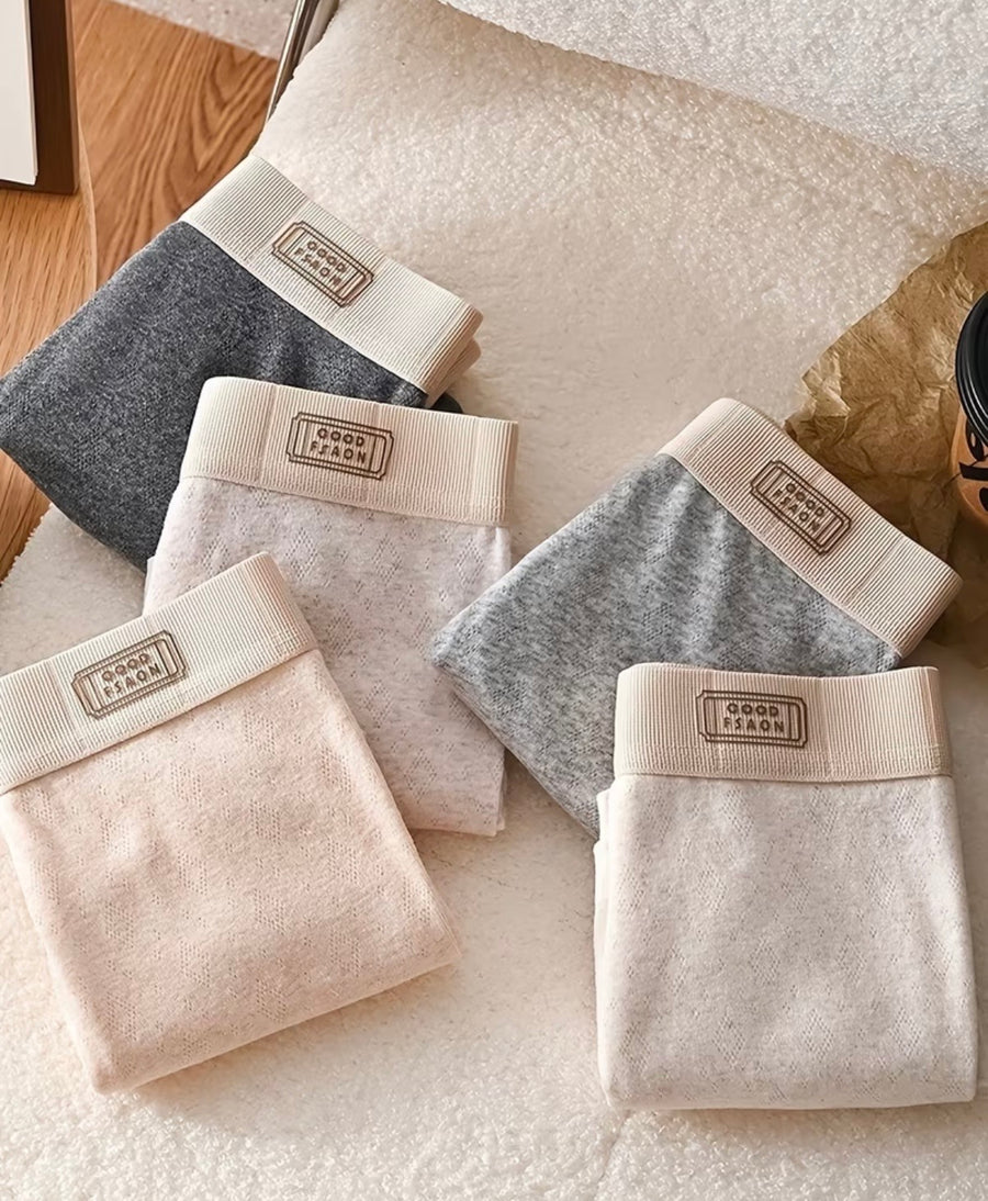 Men’s Ribbed Cotton Boxer Briefs – 3 Pack