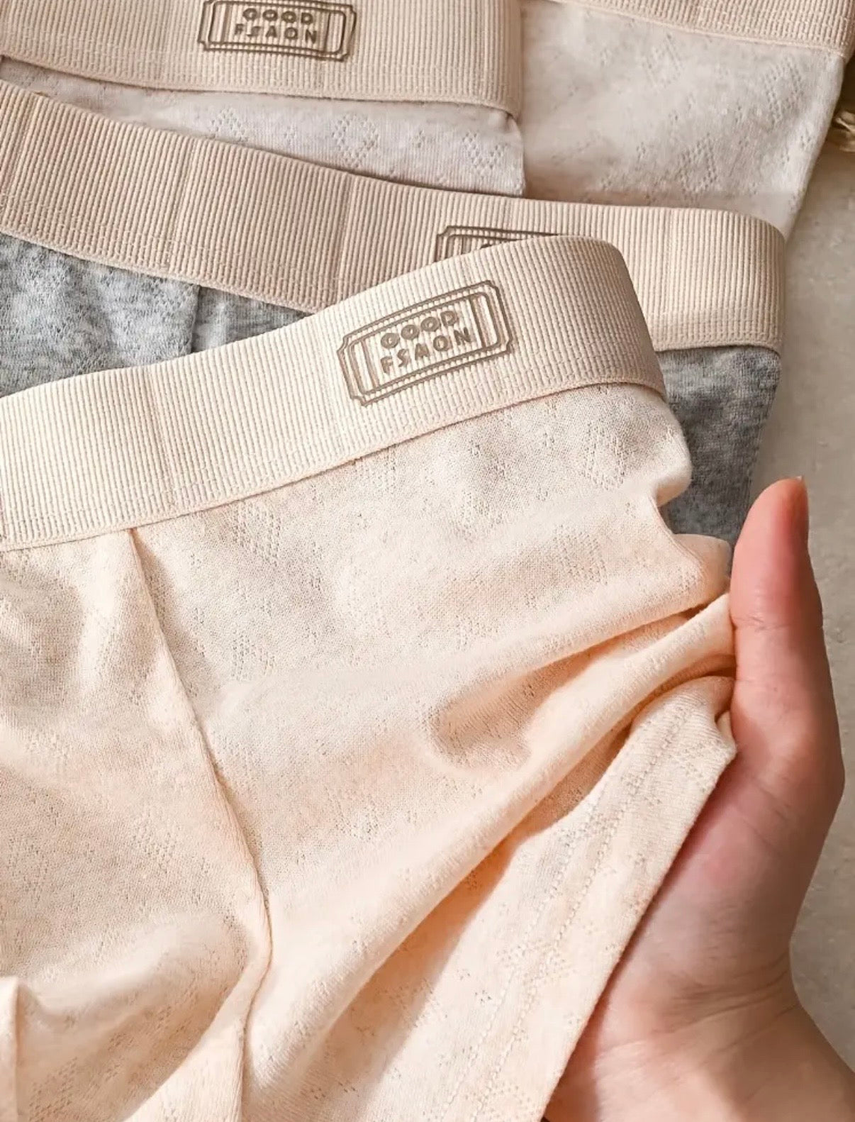 Men’s Ribbed Cotton Boxer Briefs – 3 Pack