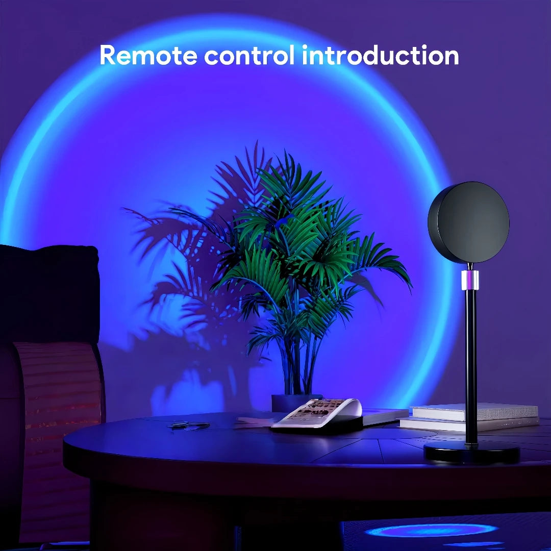 Sunset Projection Lamp – 16 Color Ambient Room Decor